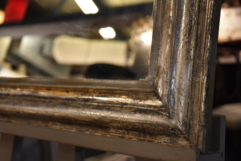 Silver frame Louis Philippe mirror – 19th century