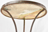 Antique bistro table with marble top