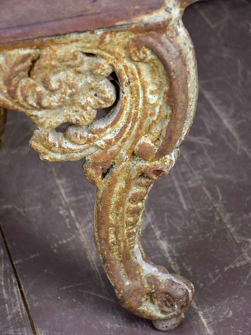 Late 19th Century English garden bench - cast iron