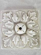 Salvaged antique French plaster mold - square 8"