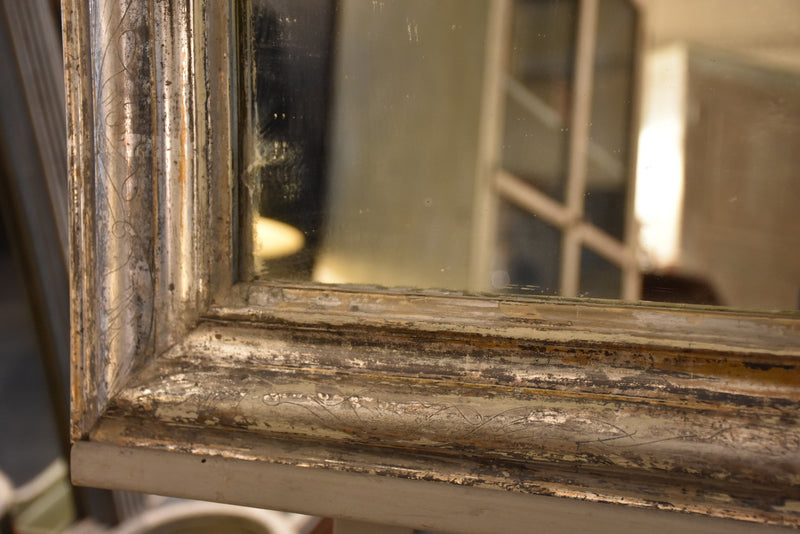 Silver frame Louis Philippe mirror – 19th century