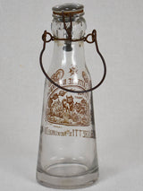 1930s French milk bottle from Normandy 9½"