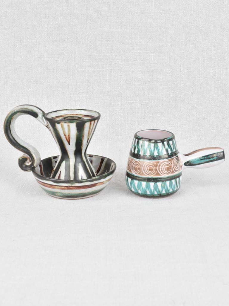 Collection of six Roger Picault ceramics