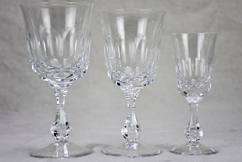 Crystal Wine Glassware from Baccarat, 1950s, Set of 12 for sale at Pamono