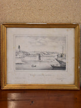 19th century French etching - Nantes