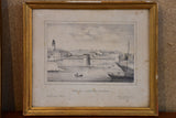 19th century French etching - Nantes 11 ¼'' x 9 ¾''