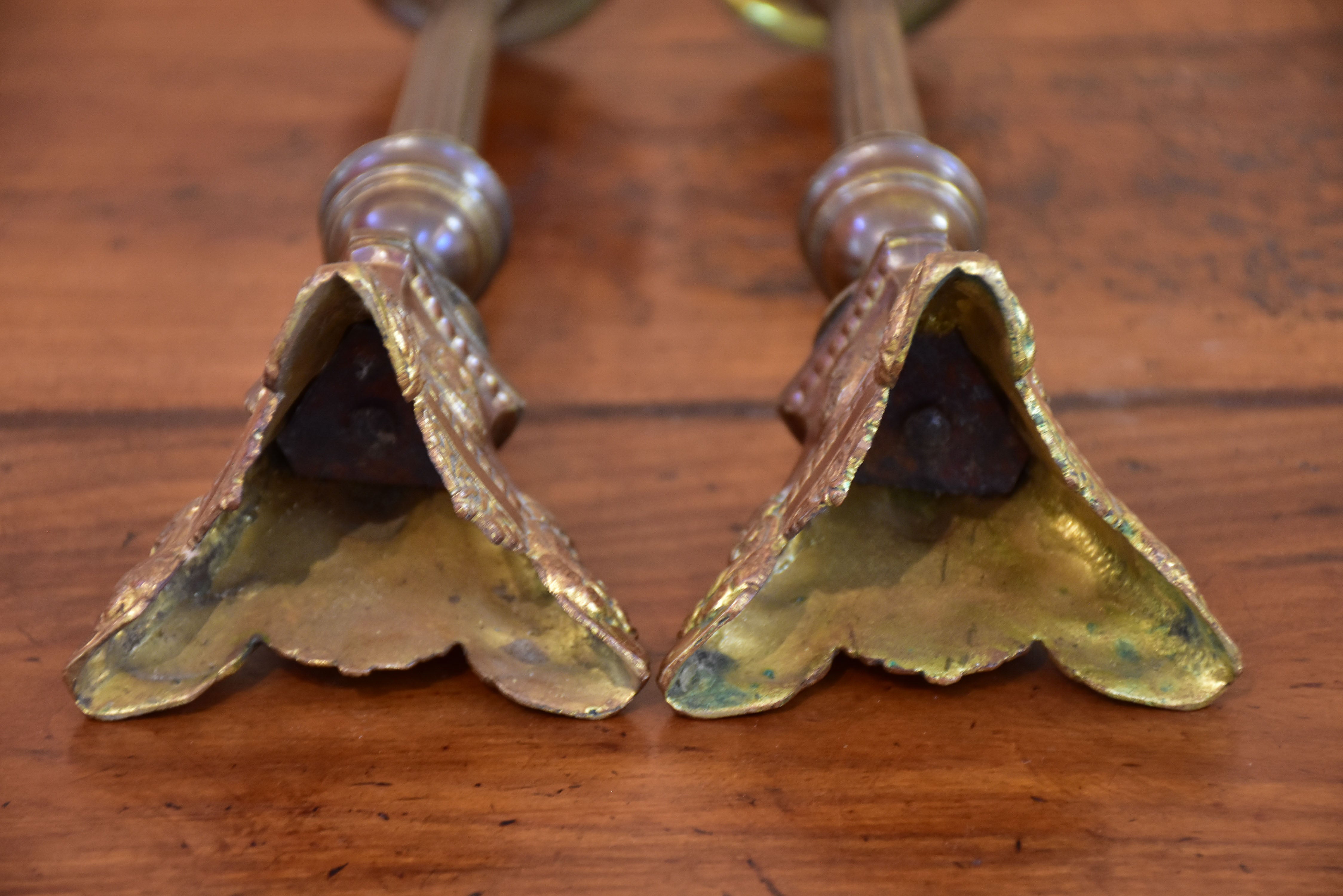 Pair of 19th century French church candlesticks