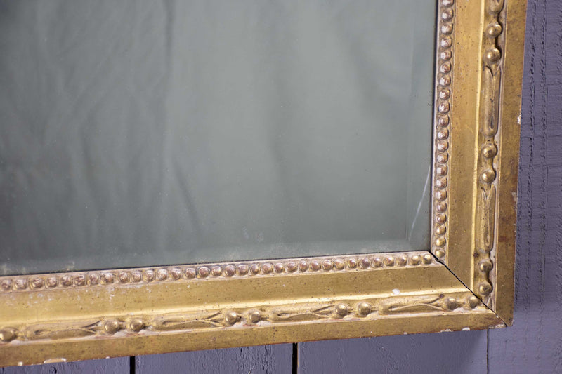 Louis XVI mirror with gilded frame and mercury glass