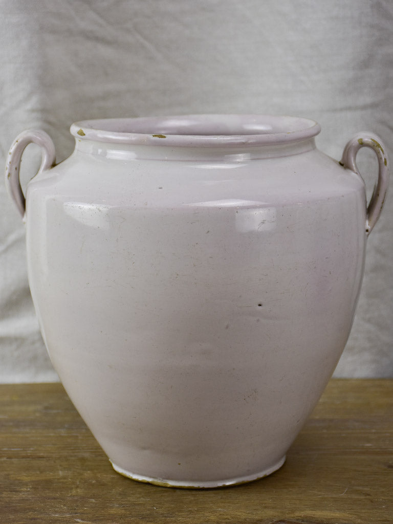 Antique French pot - white 8¼"