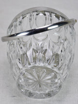 Vintage French ice bucket - glass