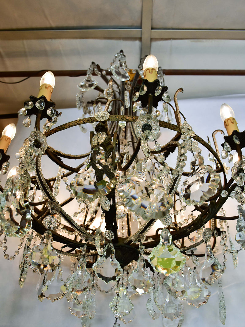 Italian crystal chandelier from the late 19th century