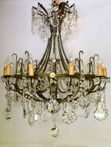 Italian crystal chandelier from the late 19th century