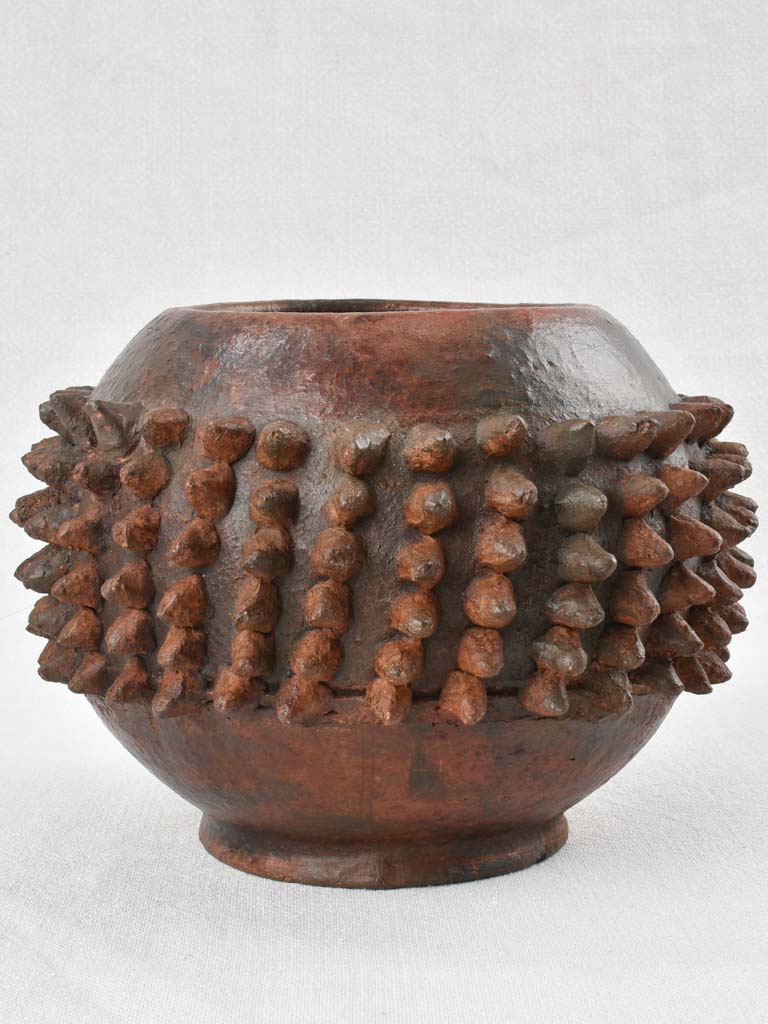 Brutalist vase with spikes - 1950s - 7½"