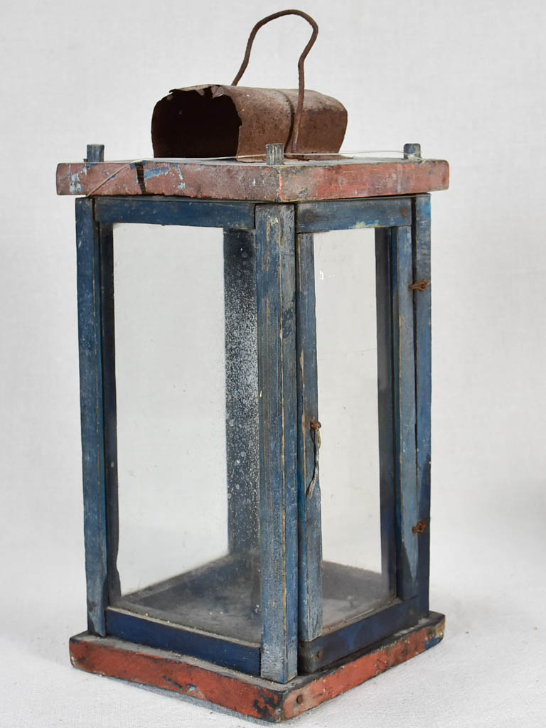 Antique French shepherd's lantern 12½"