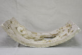 Antique French salvaged plaster curved element 18"