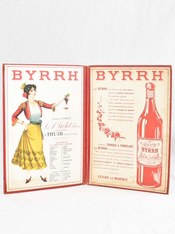 Vintage Byrrh-branded Menu Holder