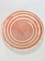 Antique clay omelette plate 11¾"