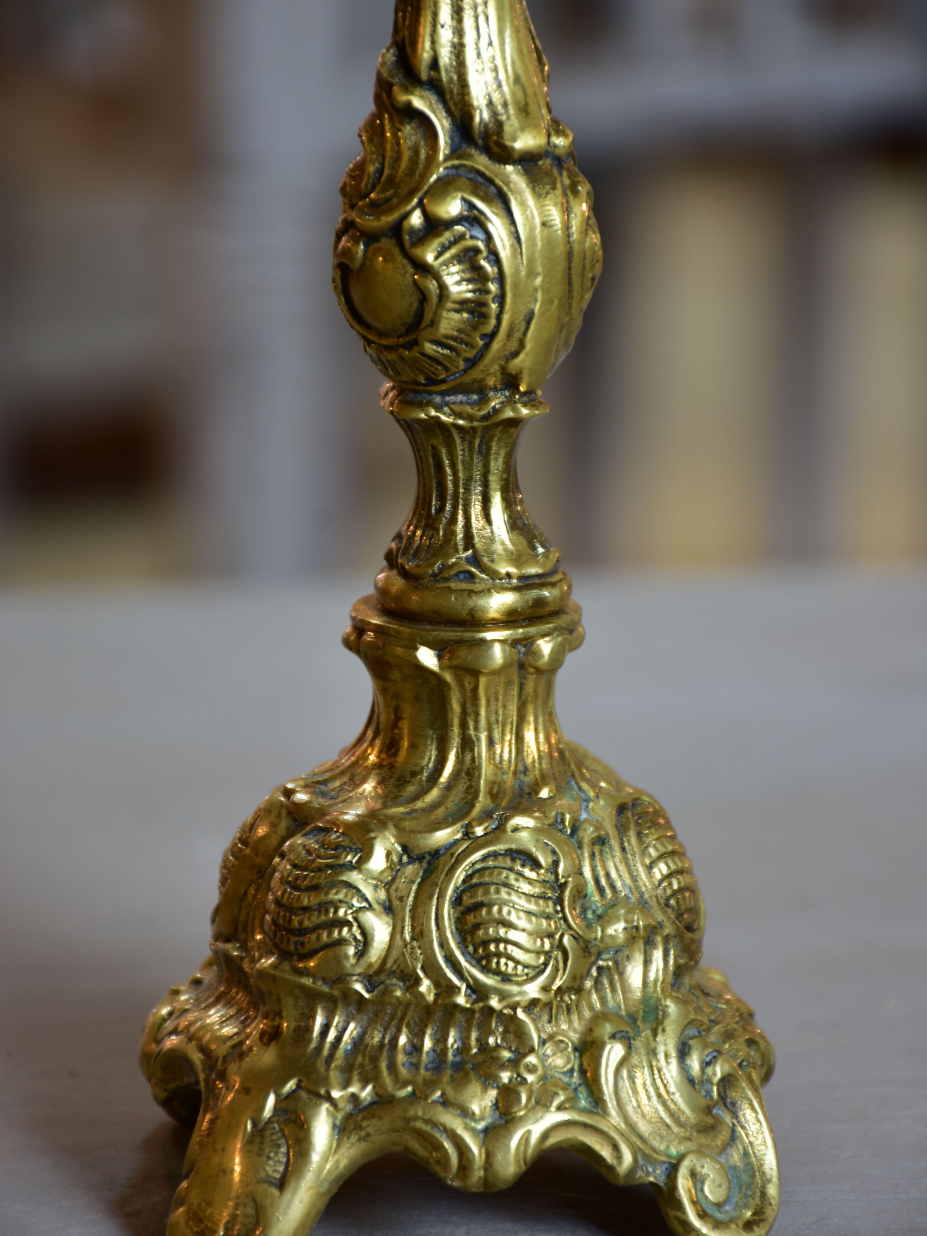 Pair of 19th century French candlesticks