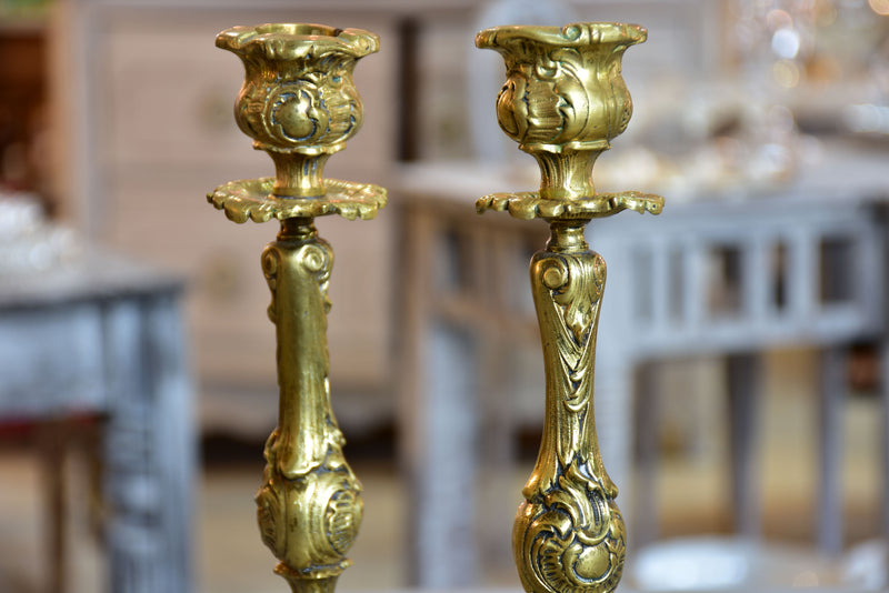 Pair of 19th century French candlesticks
