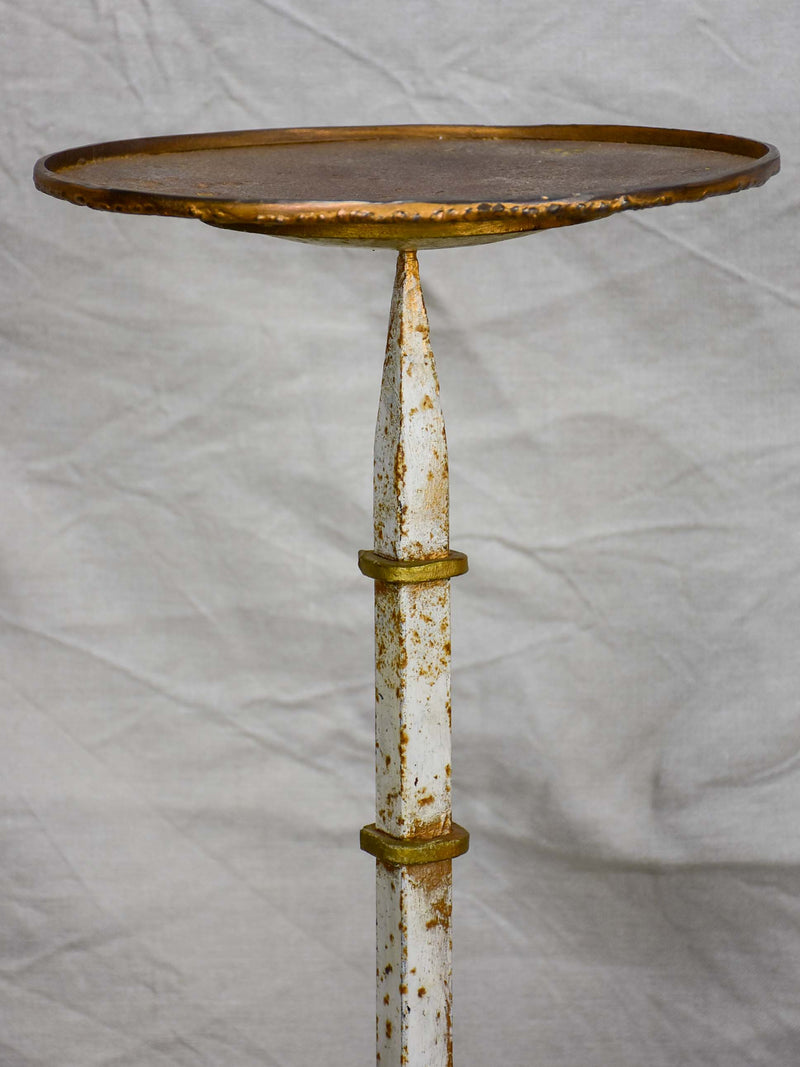 Petite antique French cocktail side table