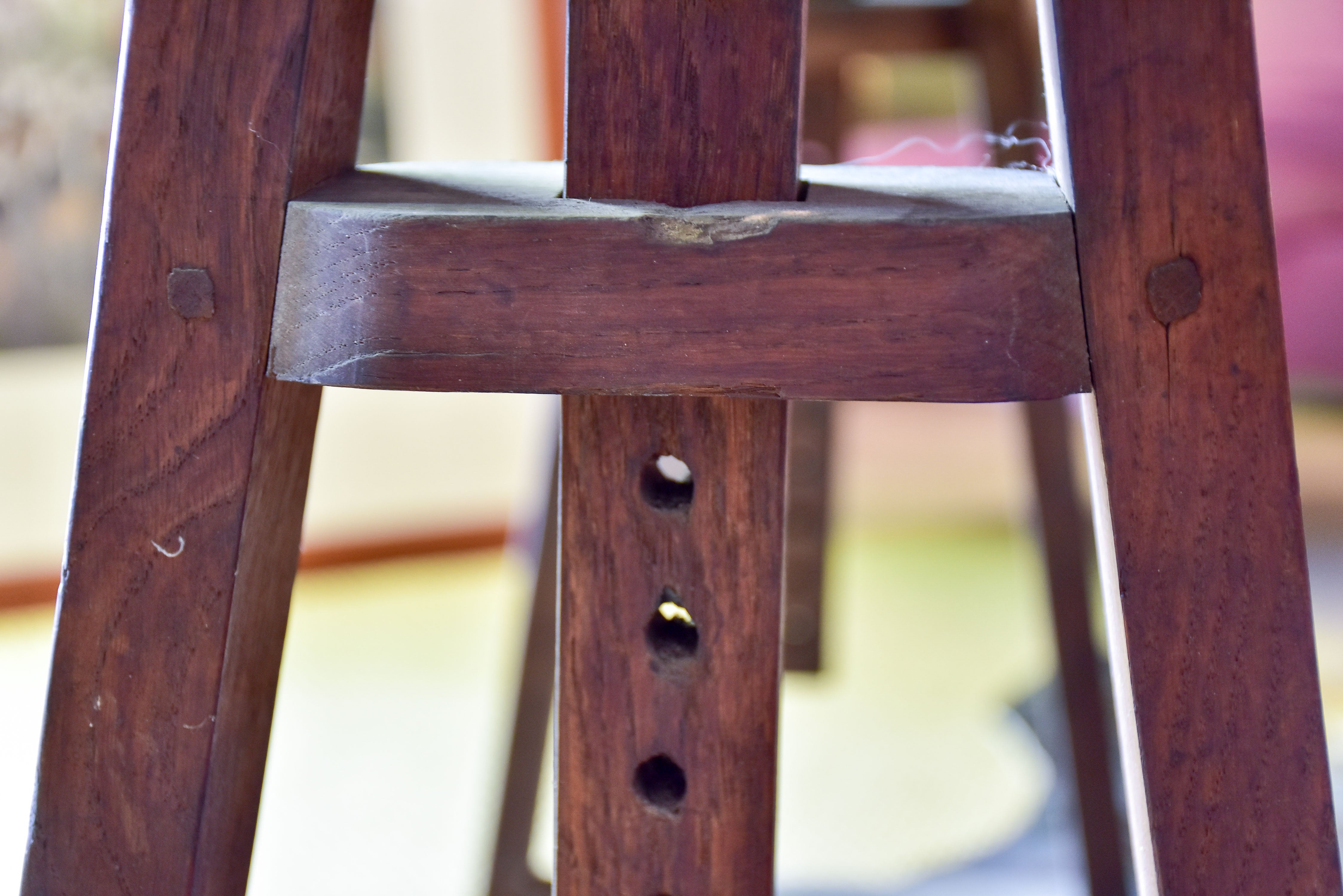 Large French trestle table
