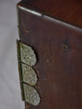 Antique French marquetry jewelry box with drawers