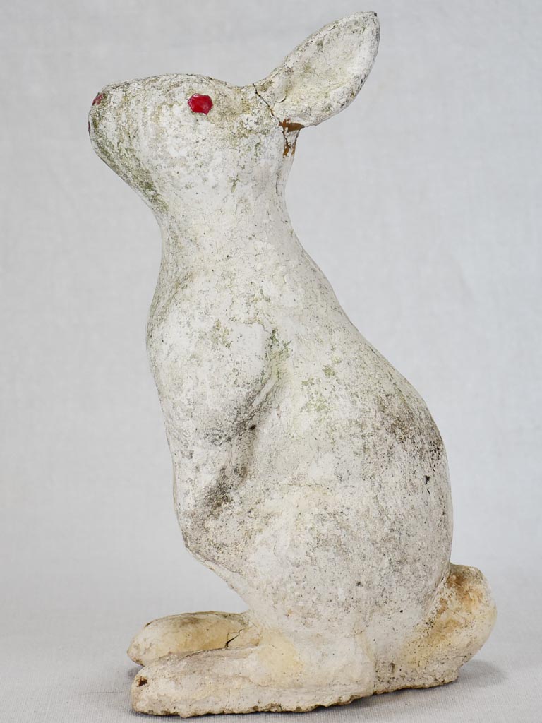 1960s garden sculpture of a rabbit 11¾"