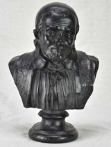 Antique French bust Saint Vincent de Paul - cast iron 12¼"