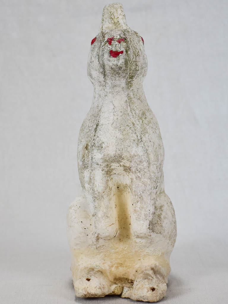 1960s garden sculpture of a rabbit 11¾"