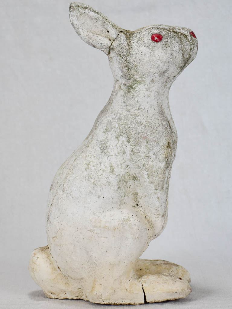 1960s garden sculpture of a rabbit 11¾"