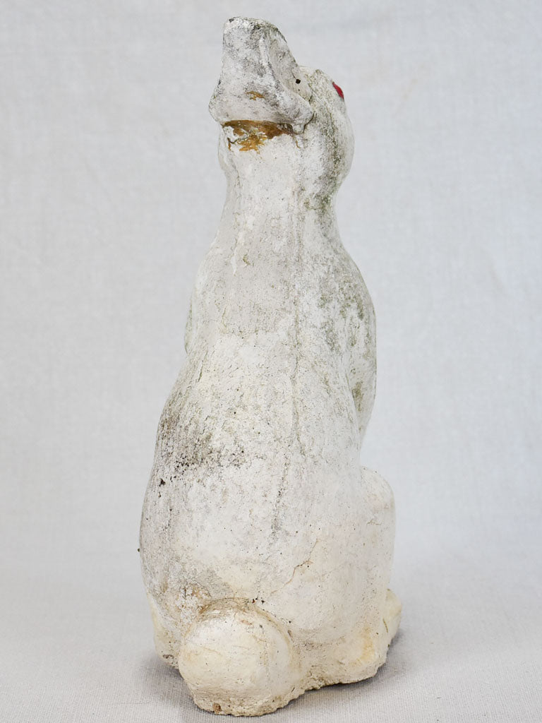 1960s garden sculpture of a rabbit 11¾"