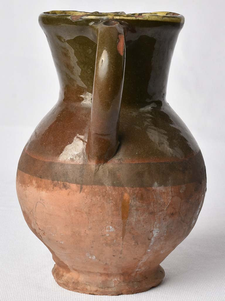 Half-glazed late nineteenth-century water pitcher