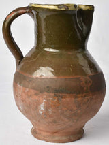 Brown, terracotta antique water ewer