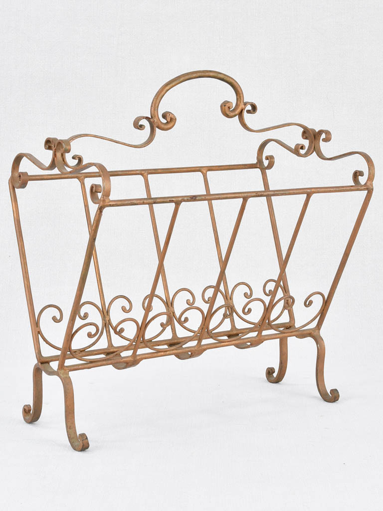 Elegant vintage Italian magazine stand