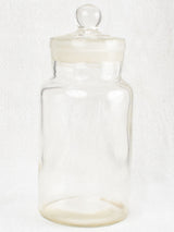 French antique glass jars with lids 
