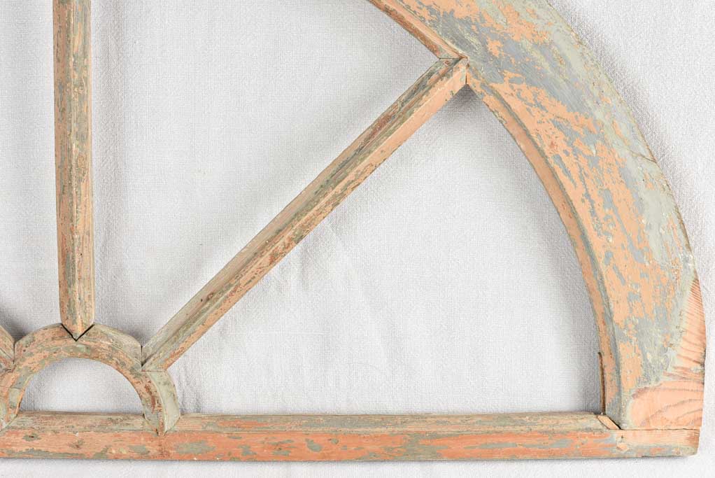 Refined aged French window frame