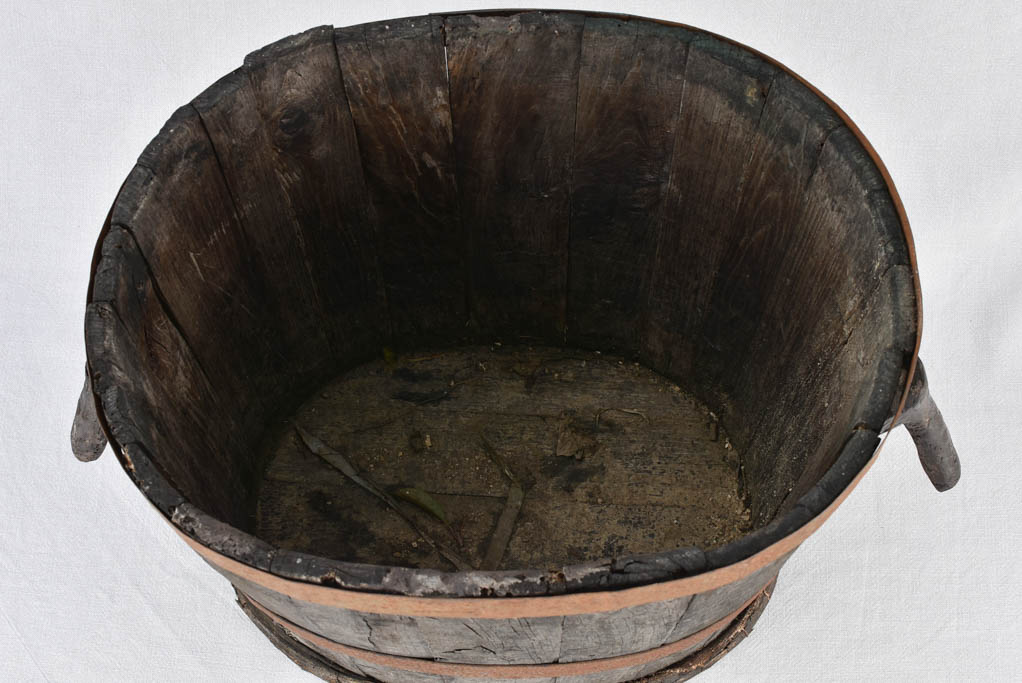 Early 20th-century grape harvest container