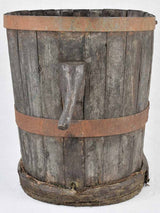 Rustic wine-making barrel, early1900s Italian