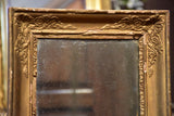 Small antique French mirror with gold frame
