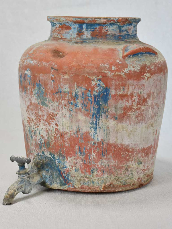Antique French terracotta vinegar dispenser
