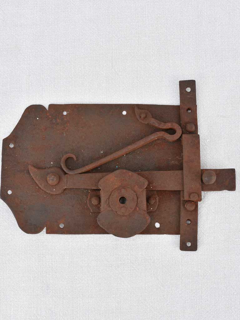 19th-century salvaged lock element 11¾