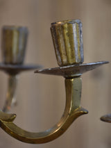 Two French vintage candlesticks – 5 branches