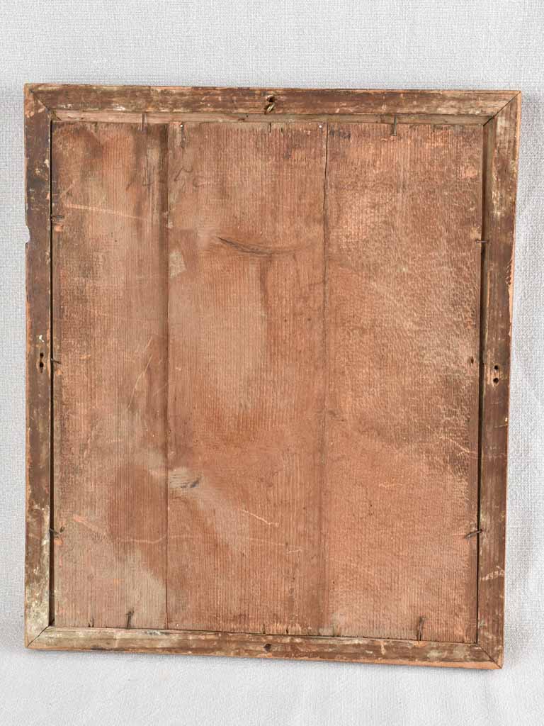 SMALL 19TH CENTURY FRENCH GILDED MIRROR 15¾" x 13¾"