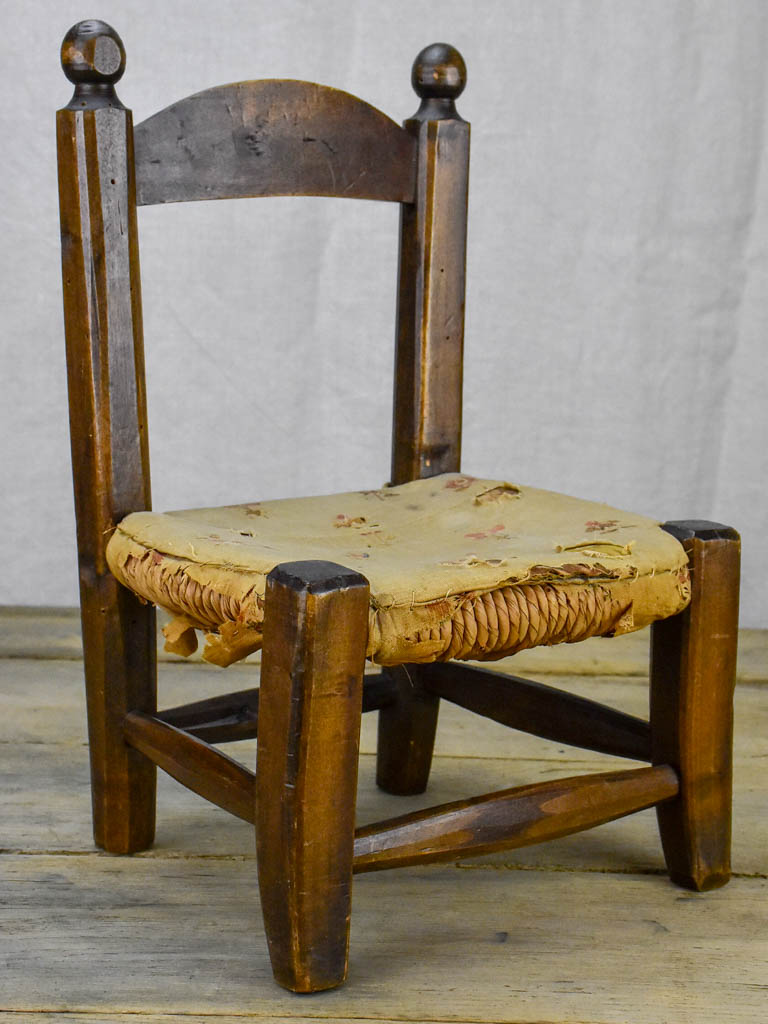 19th Century French doll's chair 14½"