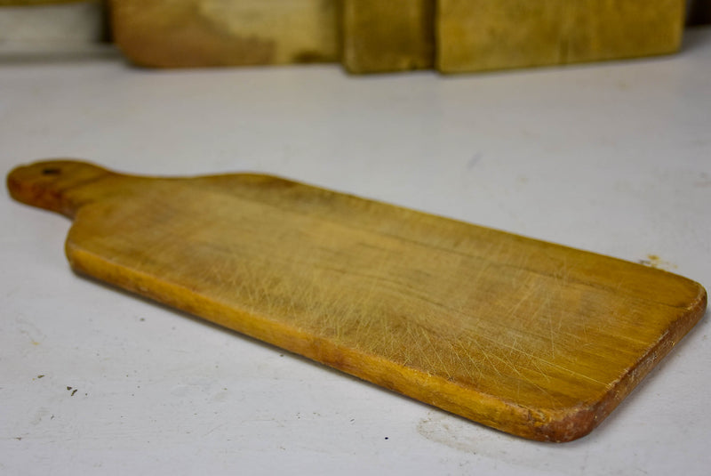 Antique French cutting board with curved edges 15 ¾''