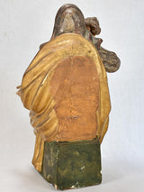 17th-century wooden statue of the Virgin Mary 22¾"