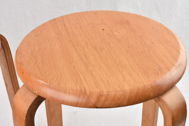Pair of Alvar Aalto wooden stools - Stool E60