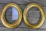 Pair of oval gilded Frames - Napoleon III 15" x 13½"