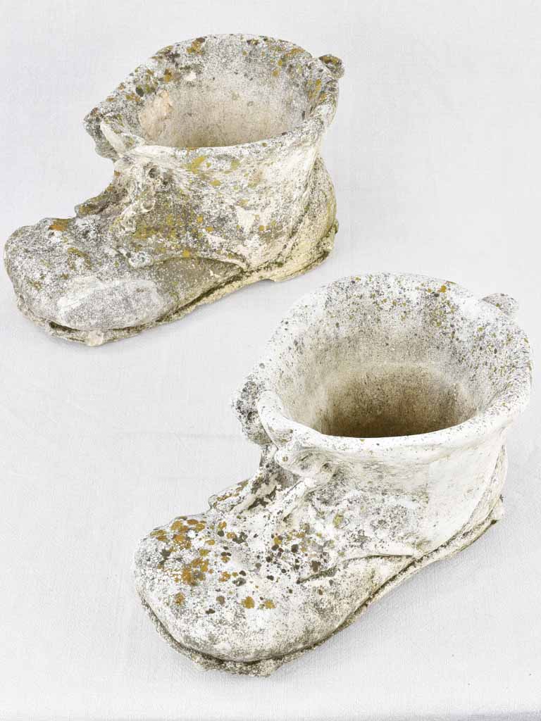 Garden planters, boot-shaped, Italian, 1950s (Pair)