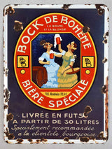 Vintage French sign - Bierre Boheme 11½" x 15"
